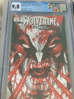 Marvel Wolverine: Black, White & Blood #1 9.8 - Tyler Kirkham cover